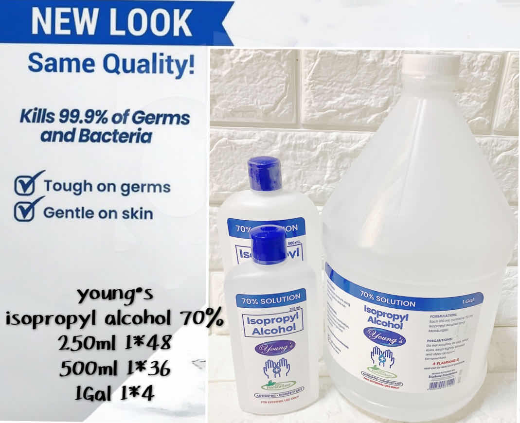 young's isopropyl alcohol 70_ 250ml、500ml、1gal 酒精