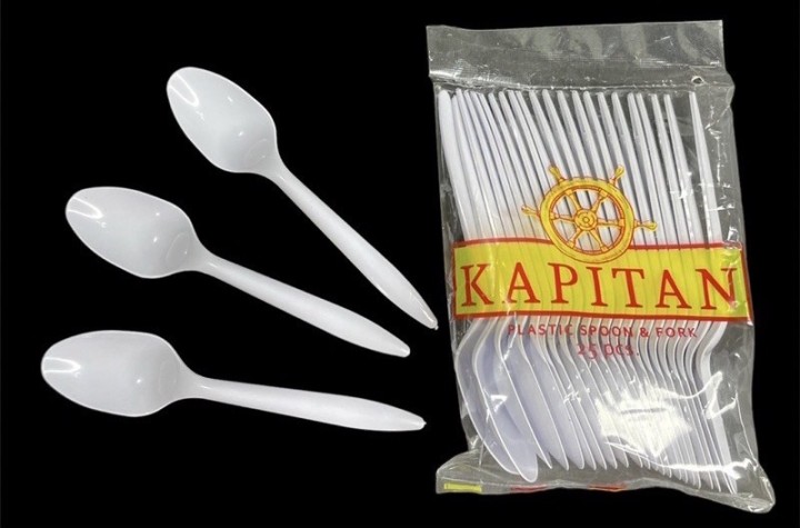 Plastic fork white